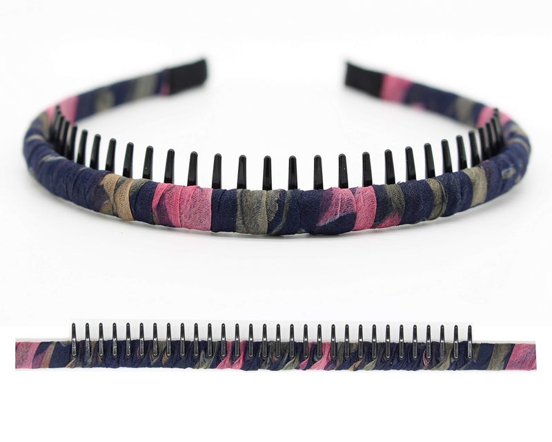 JOBAND 4-Pack Multi-colored Resin Teeth Hair Hoop Non-slip Comfortable Women's/Girls Fashion Headbands - Image 3